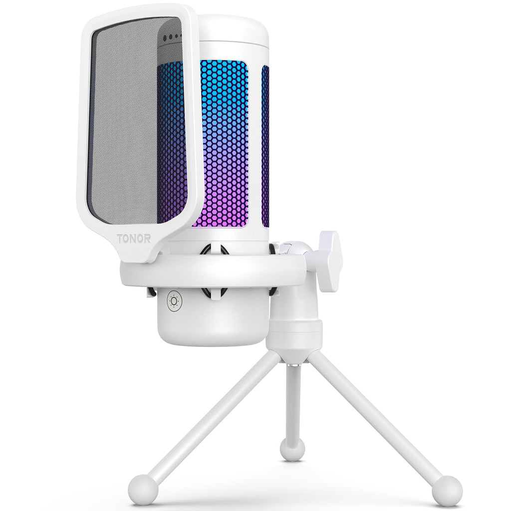 TONOR RGB Gaming Microphone Kit with Adjustable Boom Arm