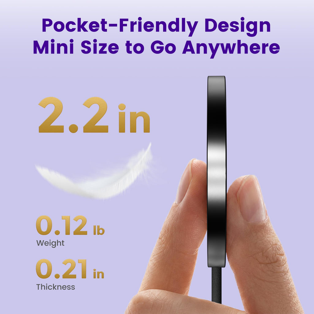 25W Magnetic Wireless Fast Charging Pad for Smartphones