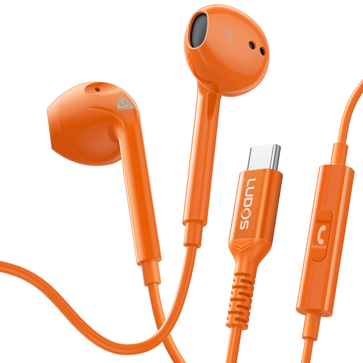 LUDOS Zenith Wired Earbuds with Microphone & 3.5mm Jack