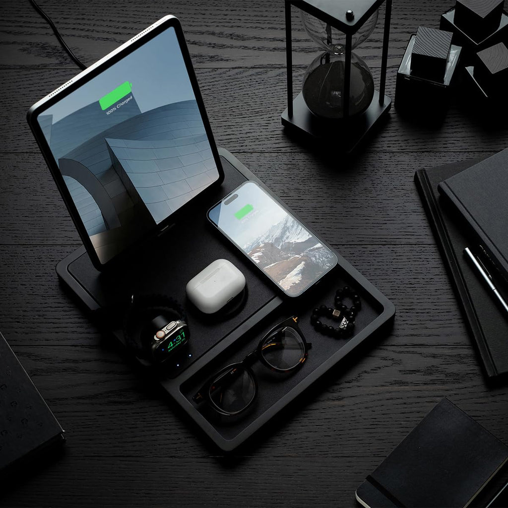 Quad Tray 4-in-1 MagSafe Wireless Charger & iPad Stand