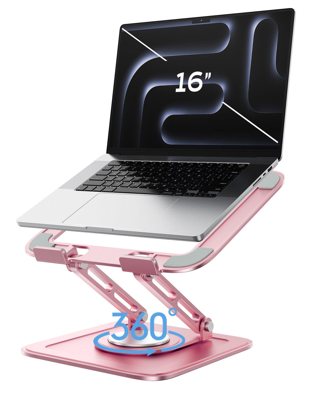LOXP Adjustable Laptop Stand with 360° Rotating Base