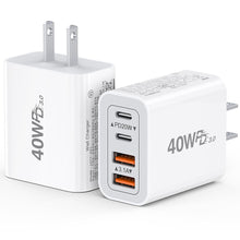 Dulums 2 Pack 40w USB C Wall Charger