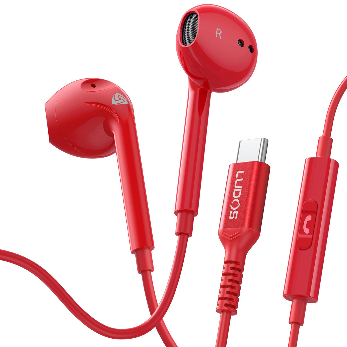 LUDOS Zenith Wired Earbuds with Microphone & 3.5mm Jack
