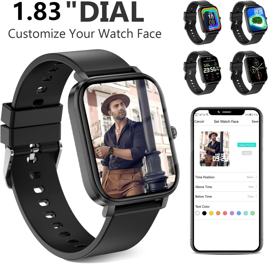 1.83-Inch Smartwatch Fitness Tracker for iPhone & Android