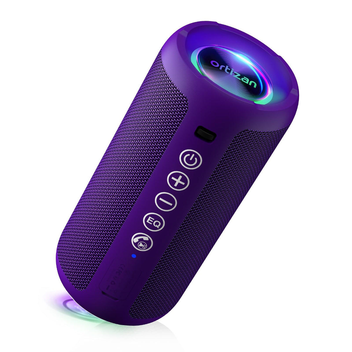 Ortizan 24W Waterproof Bluetooth Speaker with RGB Lights
