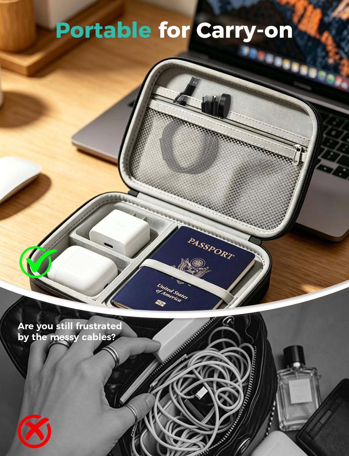 3-in-2 USB-C Charging Cable for Apple Watch & iPhone