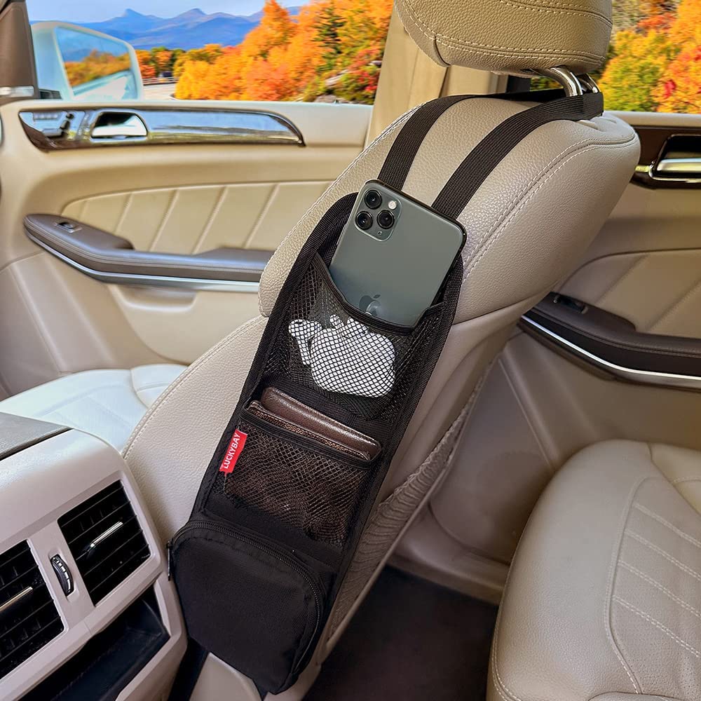 Luckybay Car Seat Side Organizer with Storage Pockets