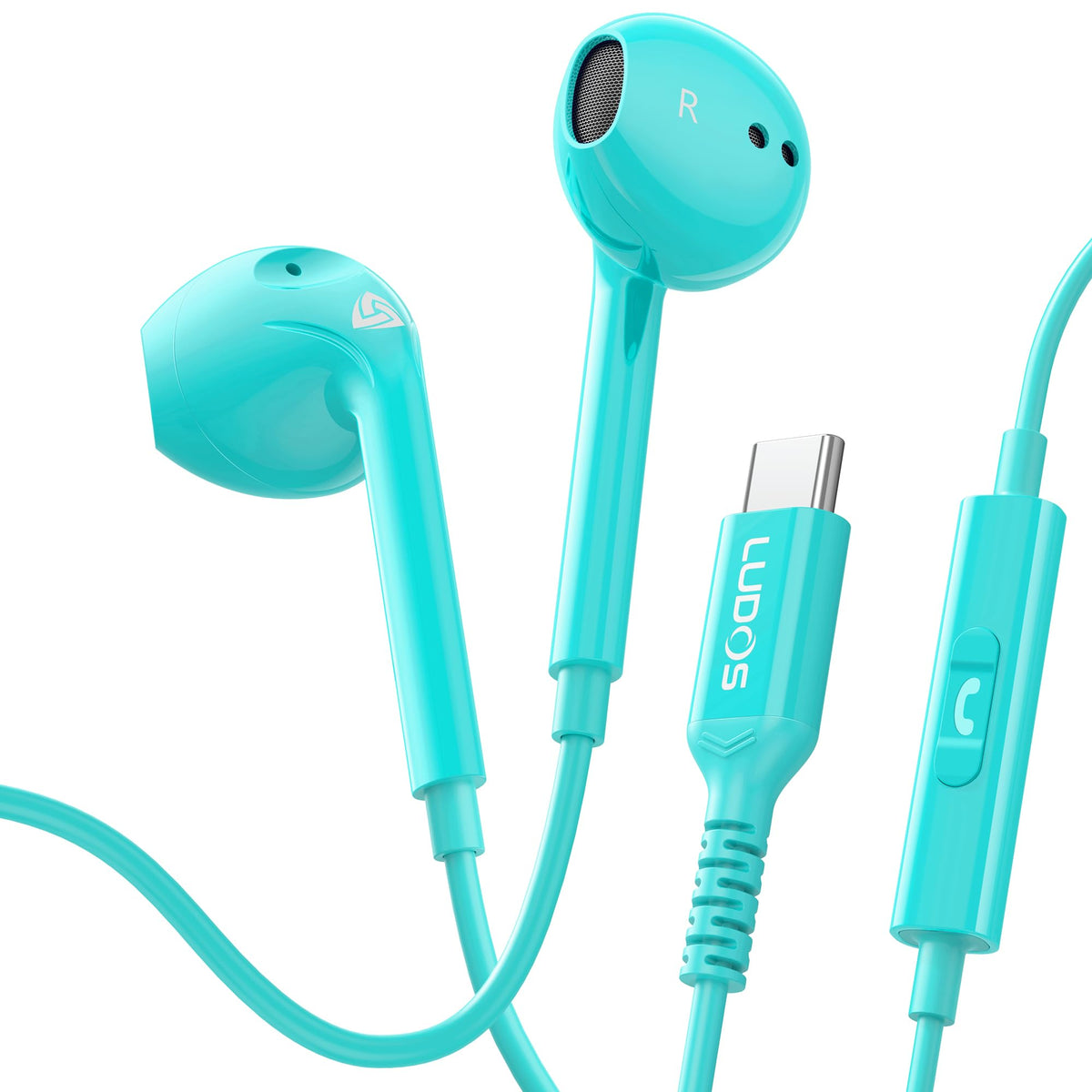 LUDOS Zenith Wired Earbuds with Microphone & 3.5mm Jack