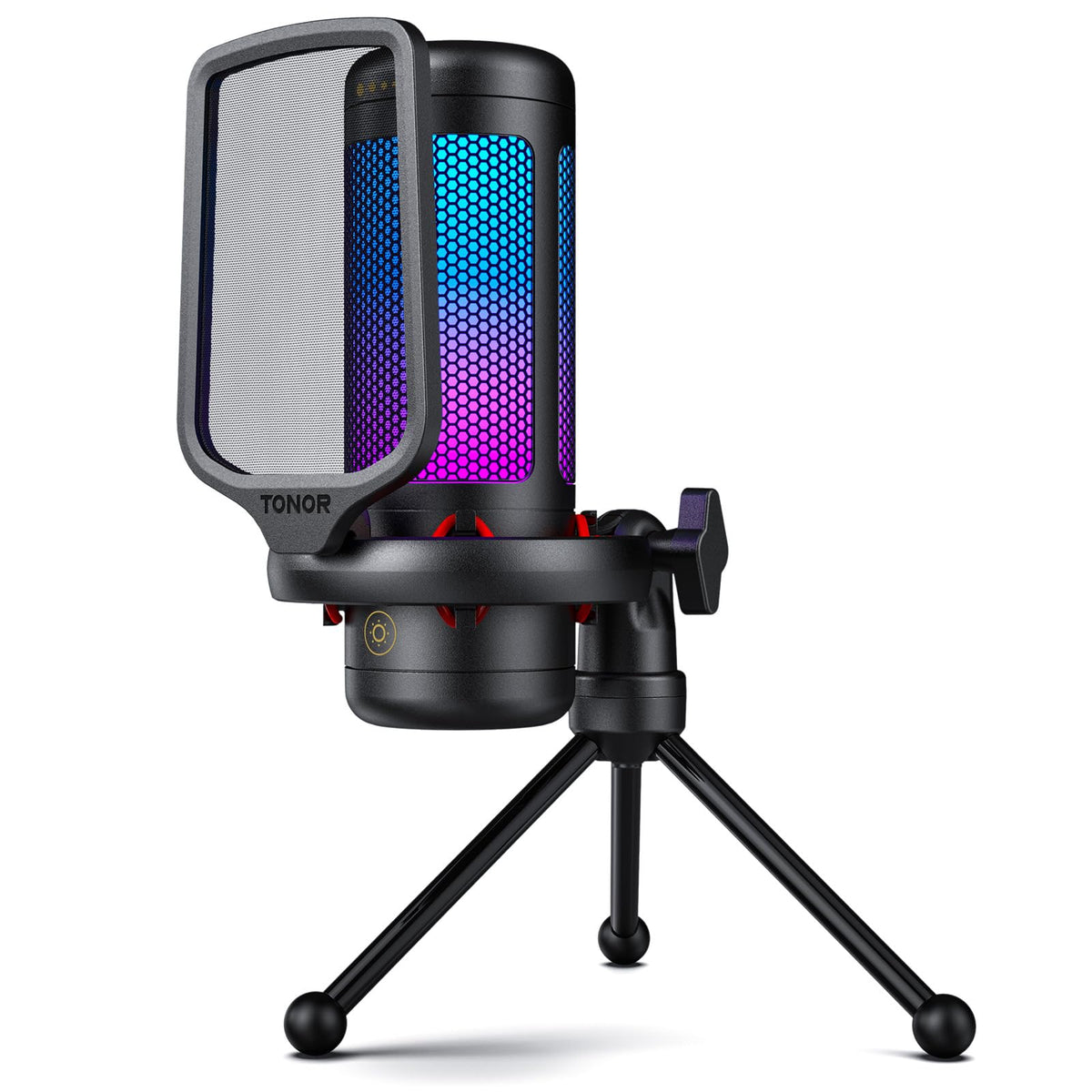 TONOR RGB Gaming Microphone Kit with Adjustable Boom Arm