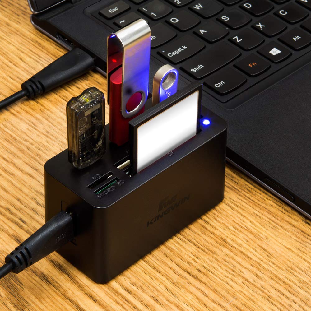 Kingwin USB-C Hub with USB 3.0 & Multi-Card Reader