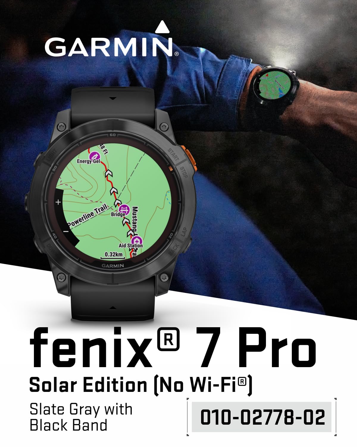 Garmin Fenix 7X Pro Solar 51mm Smartwatch & Earbuds Bundle