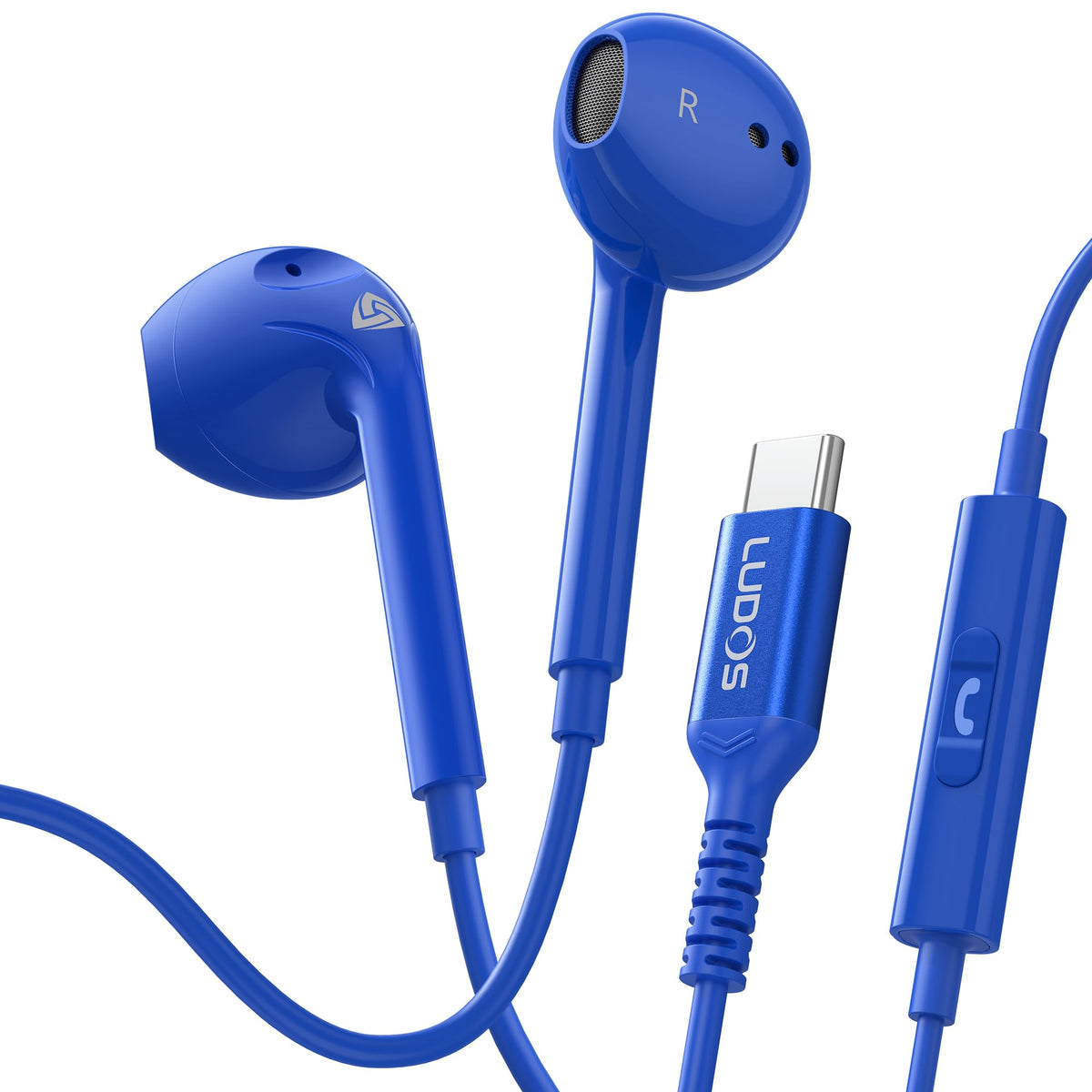 LUDOS Zenith Wired Earbuds with Microphone & 3.5mm Jack