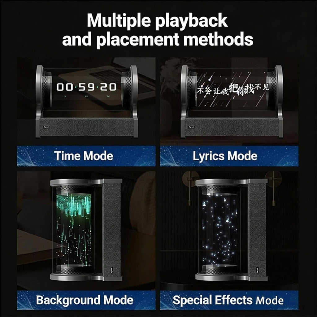360° Holographic Lyrics Portable Bluetooth Speaker