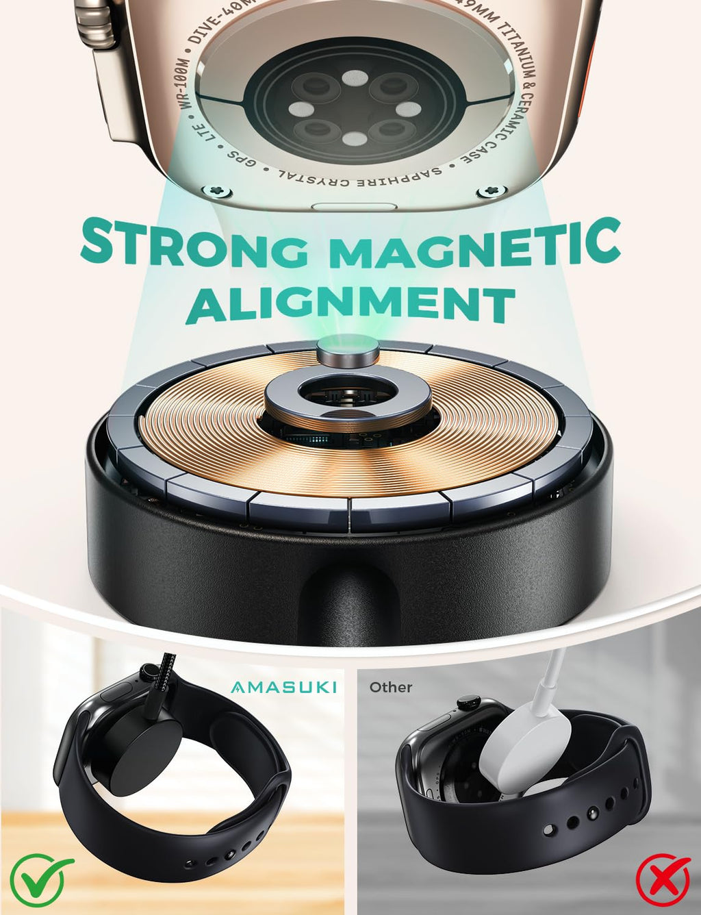 3-in-2 USB-C Charging Cable for Apple Watch & iPhone