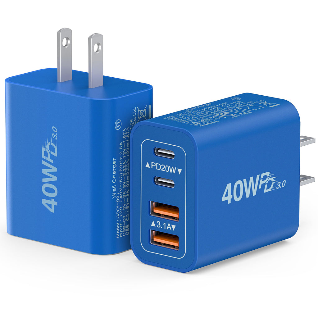Dulums 2 Pack 40w USB C Wall Charger