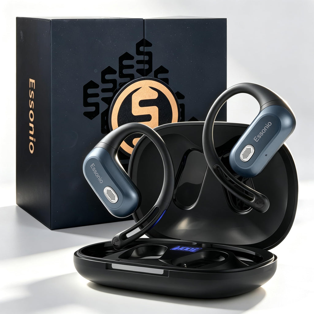 ESSONIO F10S Over-Ear Hook Headphones for Active Use