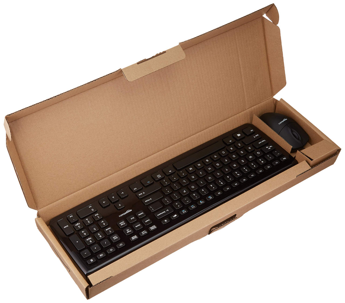 Amazon Basics USB Wired Keyboard & Mouse Combo Bundle