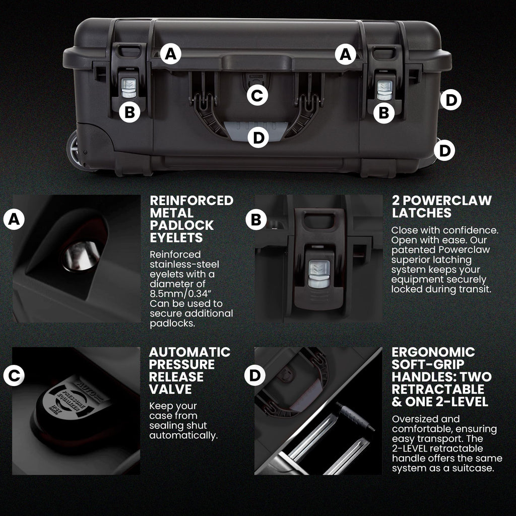 NANUK 935 Waterproof Carry-On Hard Case with Foam Insert